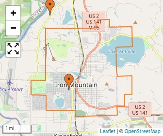 Area schools map